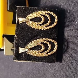 Gold tone earrings